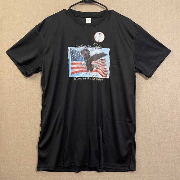 Disabled Veteran's Shirt Men's Large Black Graphic Short Sleeves - Picture 1 of 9